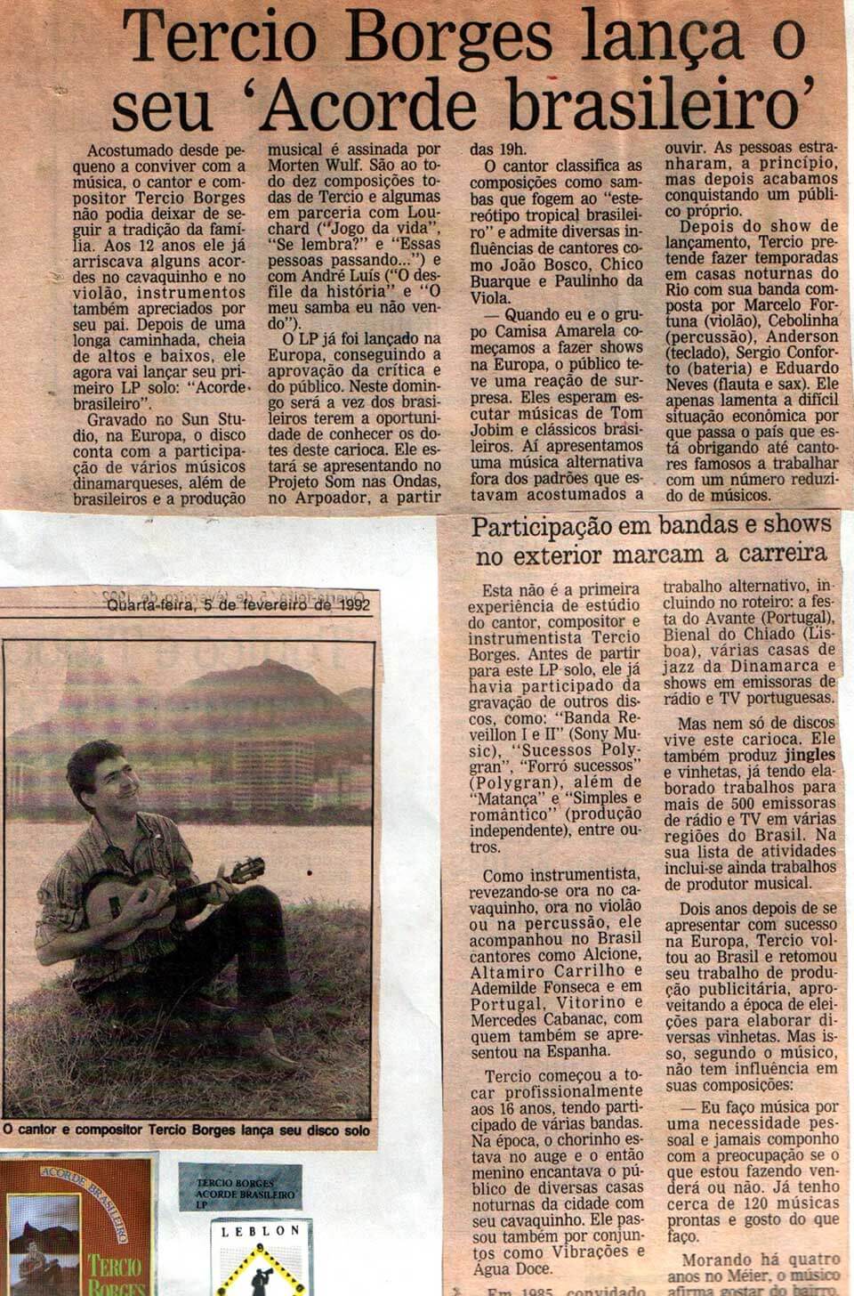 1990 - Tercio lança Acorde Brasileiro