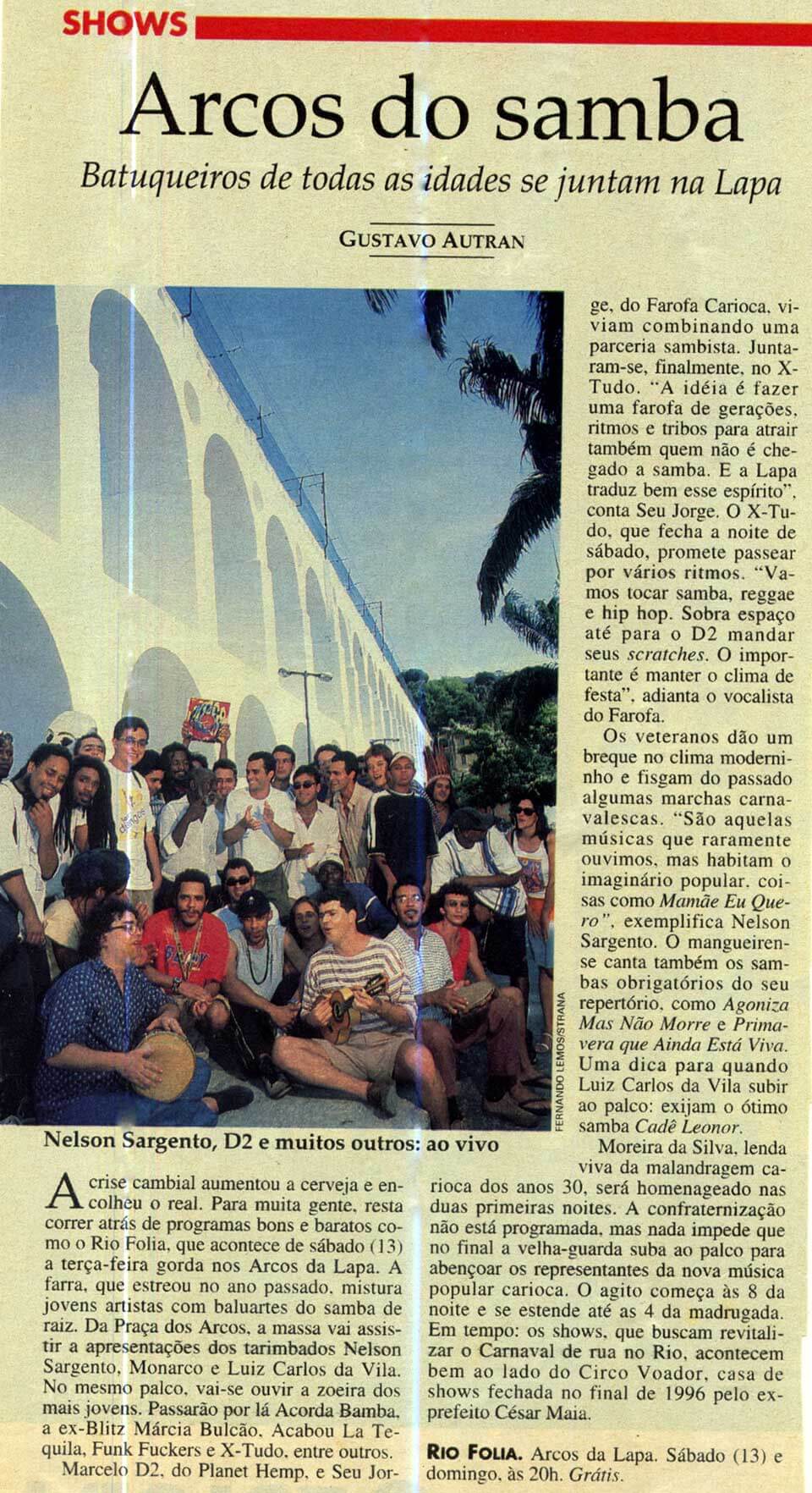 1998 - Carnaval na Lapa